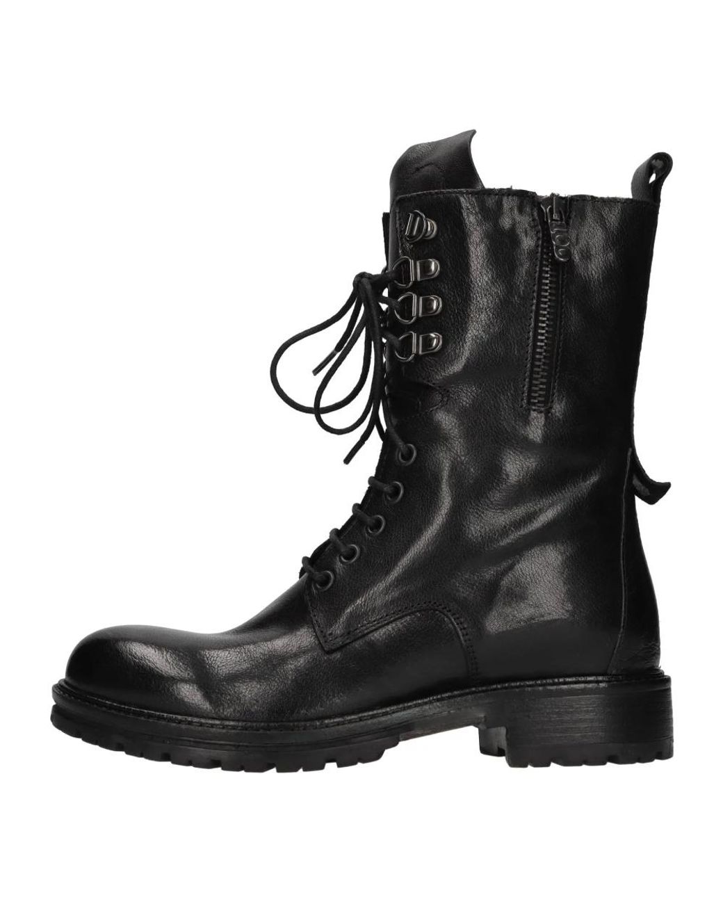 Hundred 100 Black Leder-Ankle-Boot