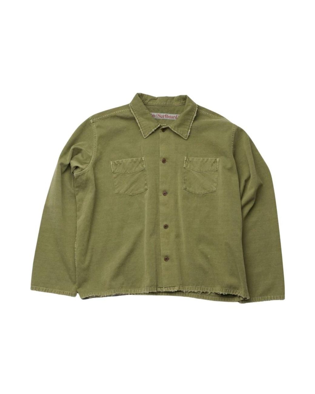 Stockholm Surfboard Club Green Casual Shirts for men