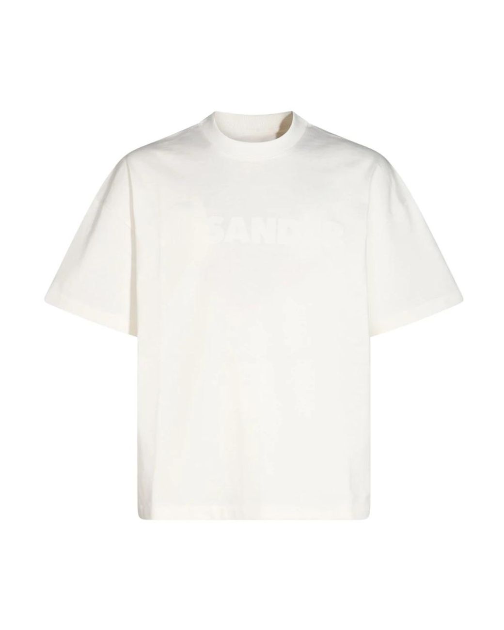 Jil Sander Logo T-Shirt in het White voor heren