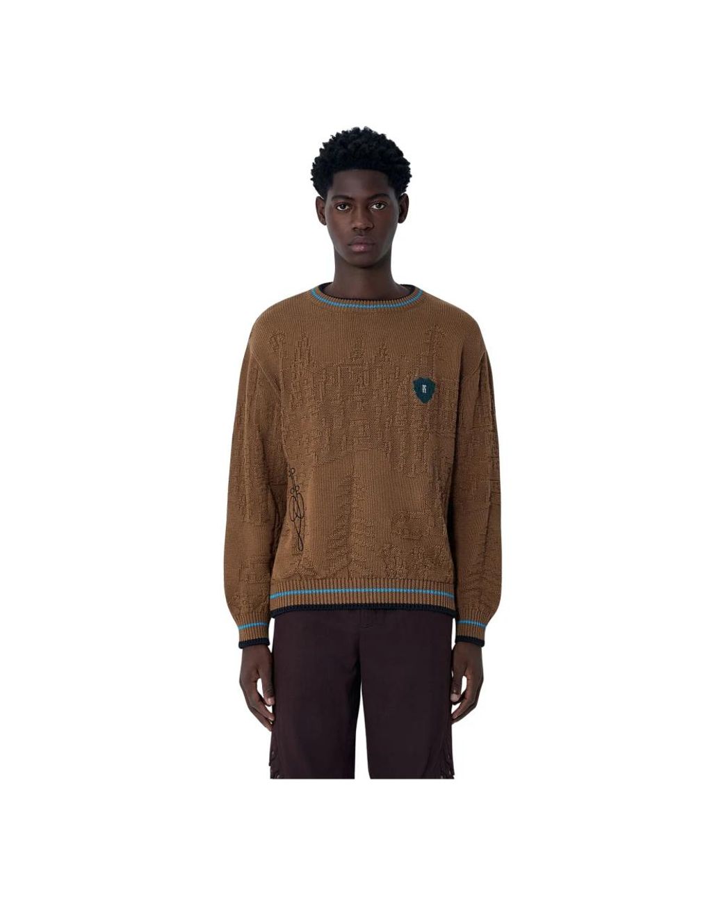 Kiko Kostadinov Brown Round-Neck Knitwear for men