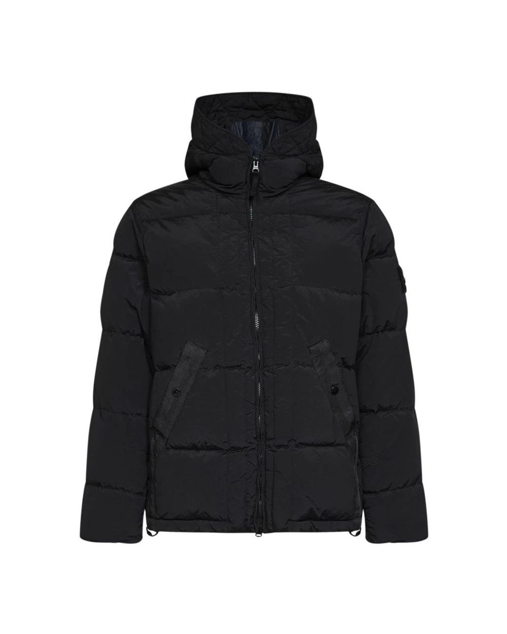 Stone Island Black Winter Jackets for men