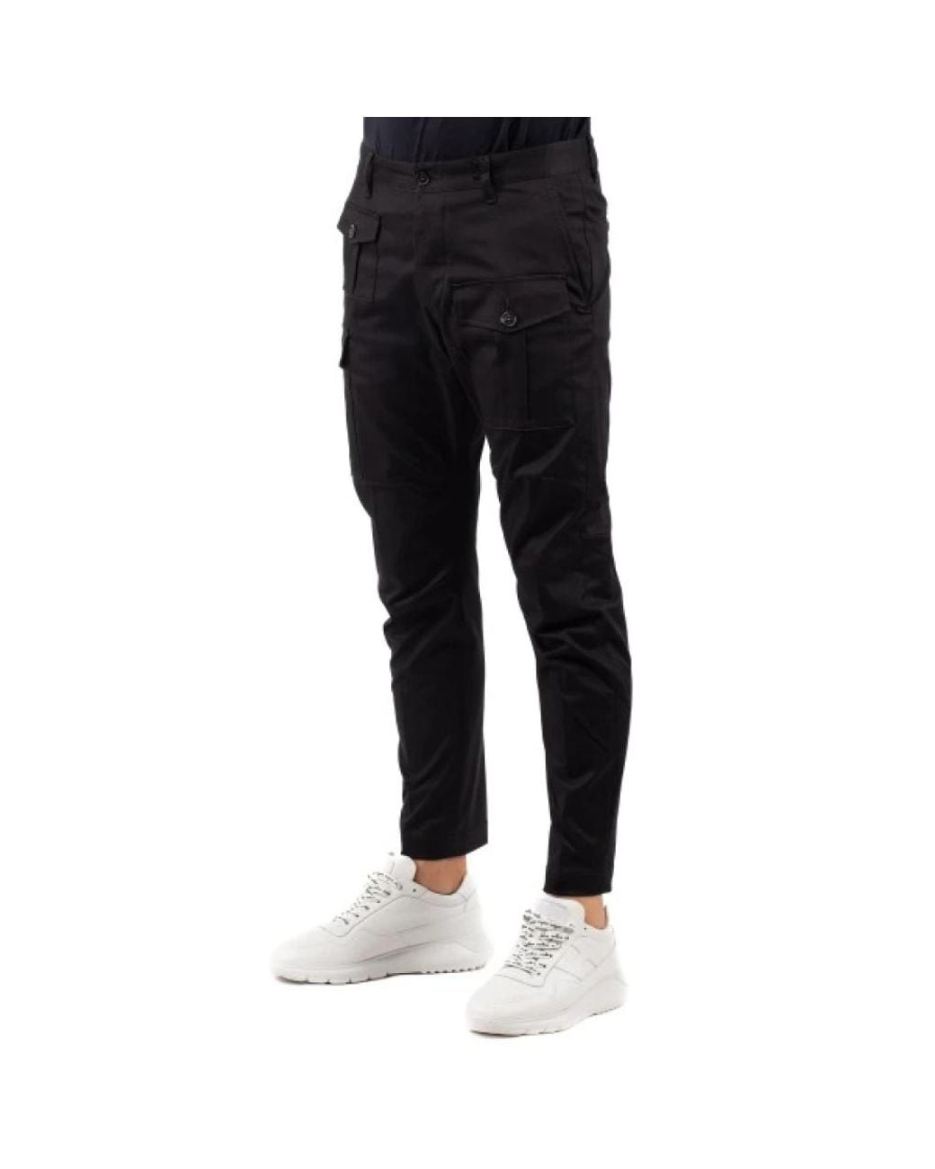 DSquared² Black Slim-Fit Trousers for men