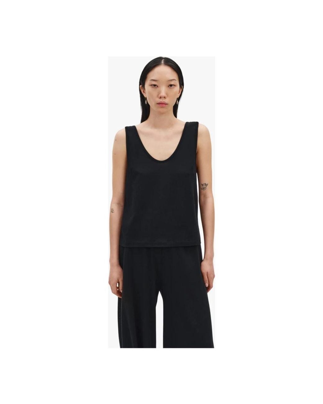 Sleeveless Tops di BITE STUDIOS in Black