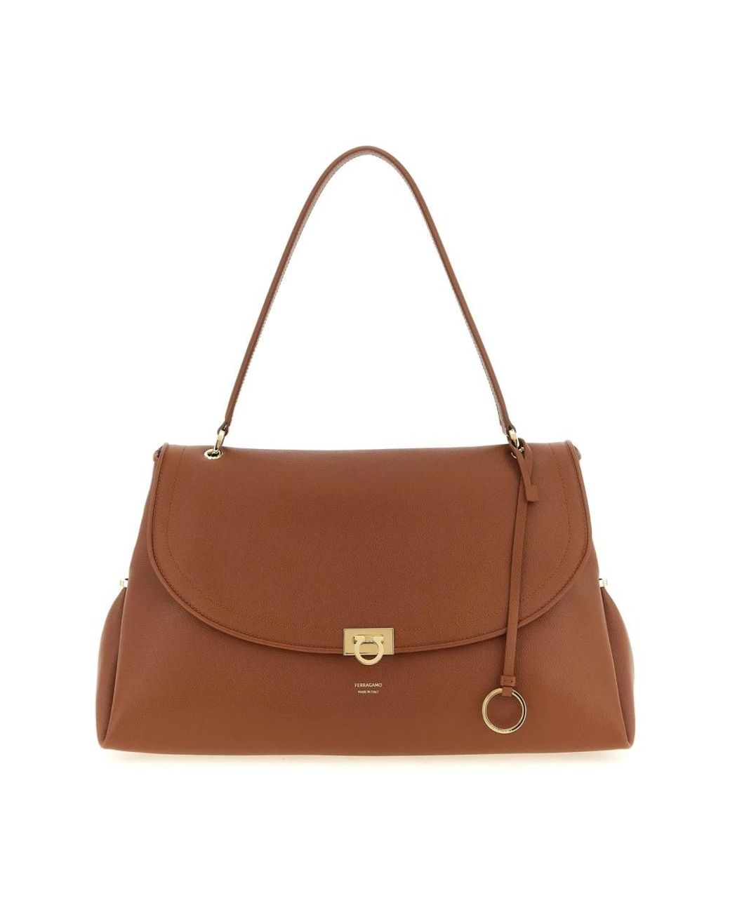 Ferragamo Brown Shoulder Bags