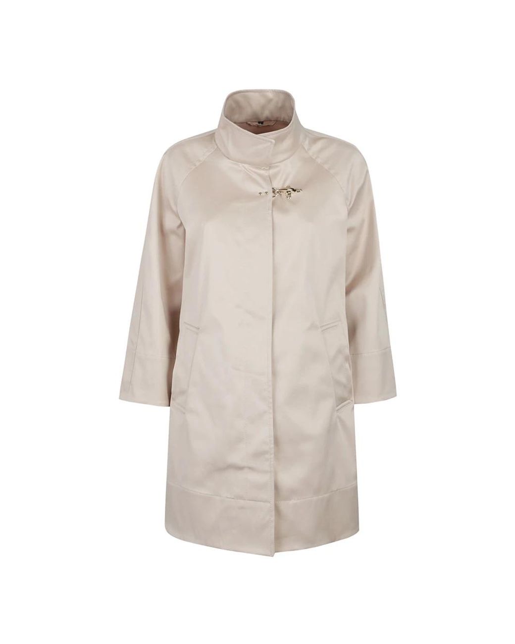 Fay Natural Single-Breasted Coats