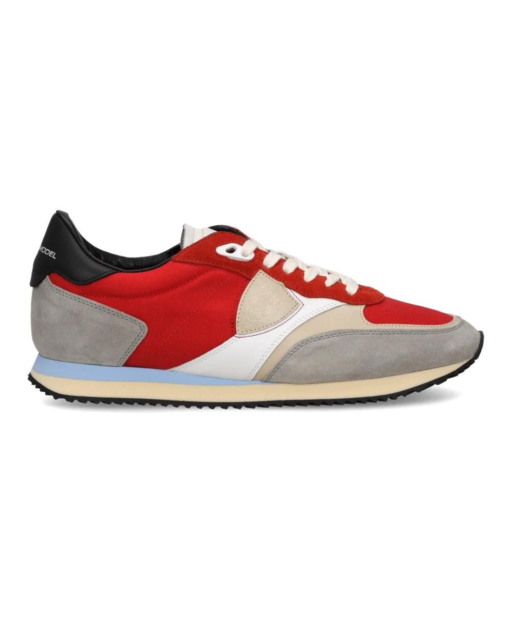 Philippe Model Schoenen ,Veelkleurig ,Katoen Blville Running in het Red voor heren