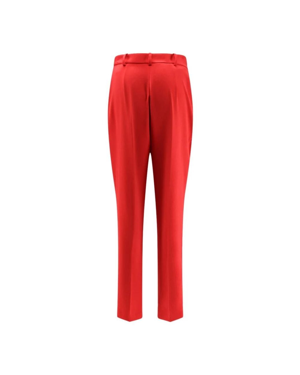 Elisabetta Franchi Red Straight Trousers