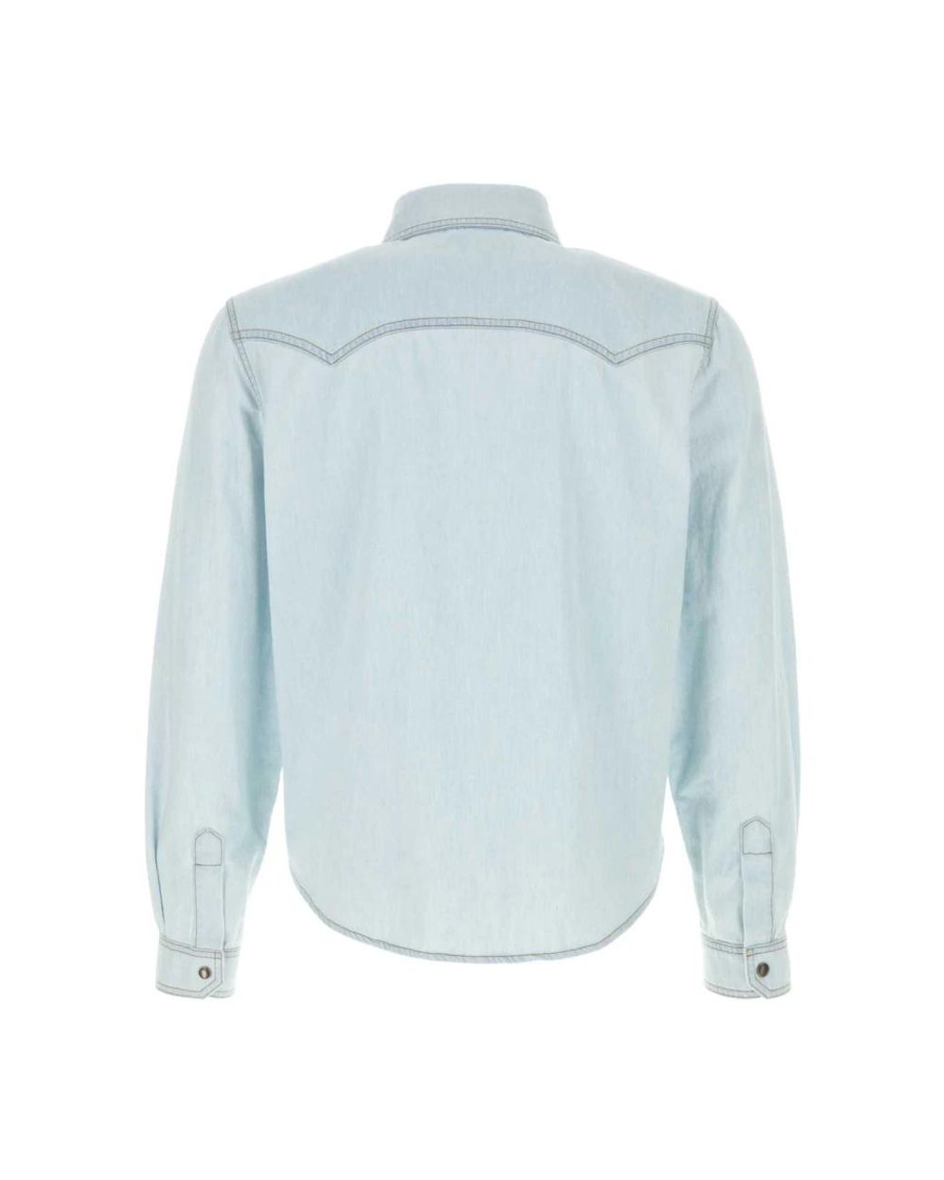 Versace Blue Denim Shirts for men