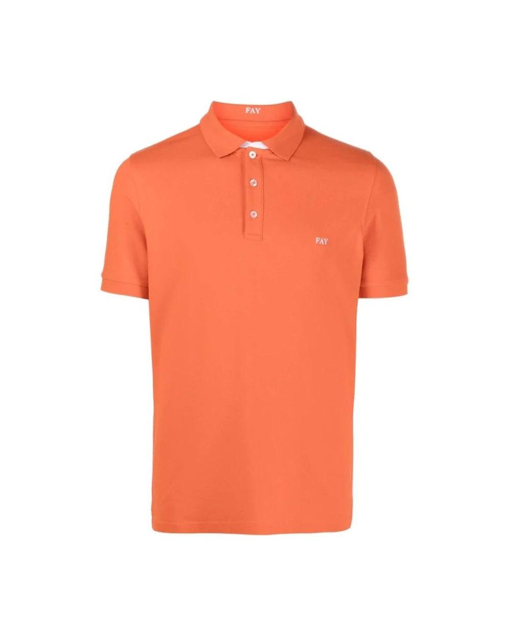 Fay Orange Polo Shirts for men