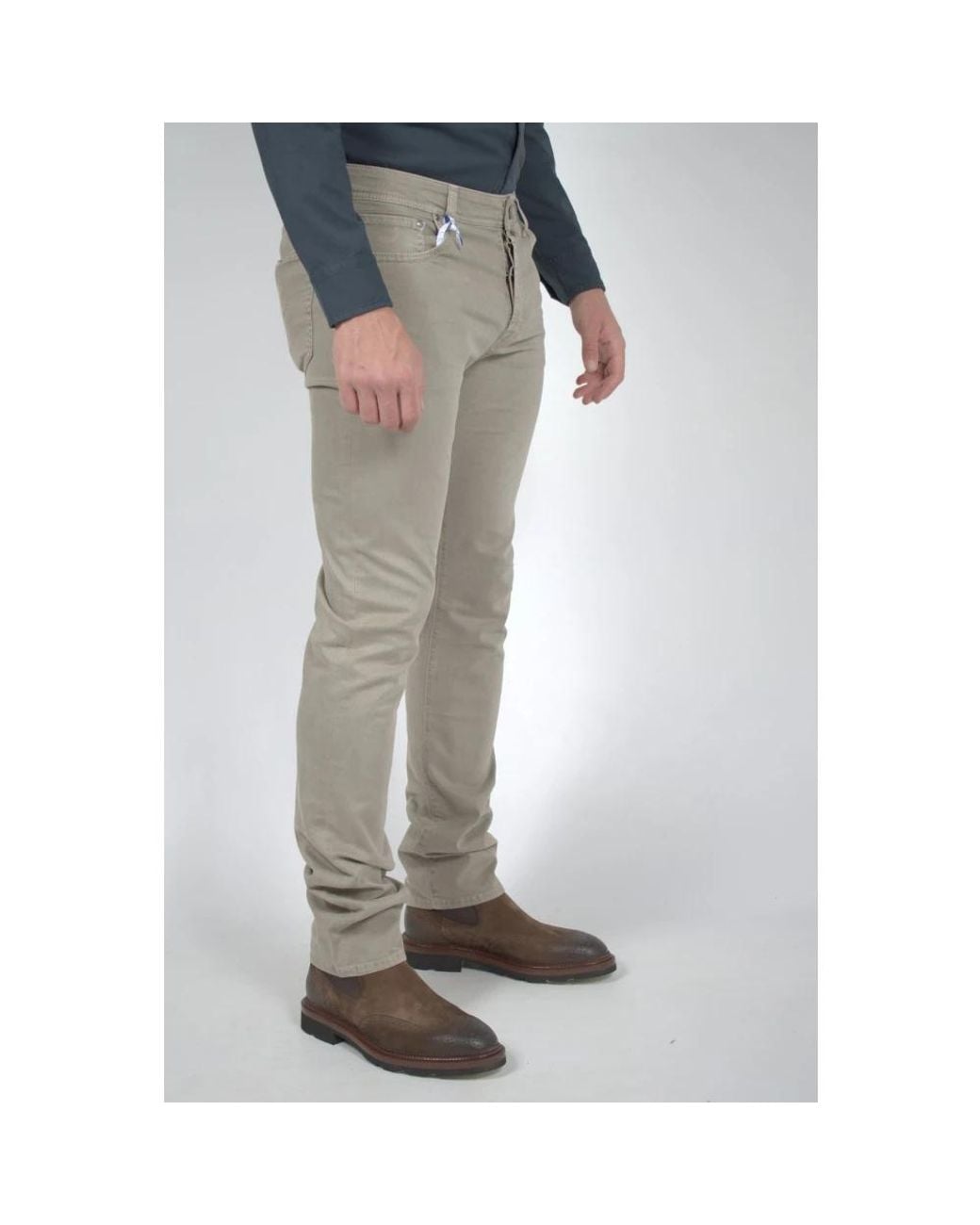 Jacob Cohen Gray Slim-Fit Trousers for men