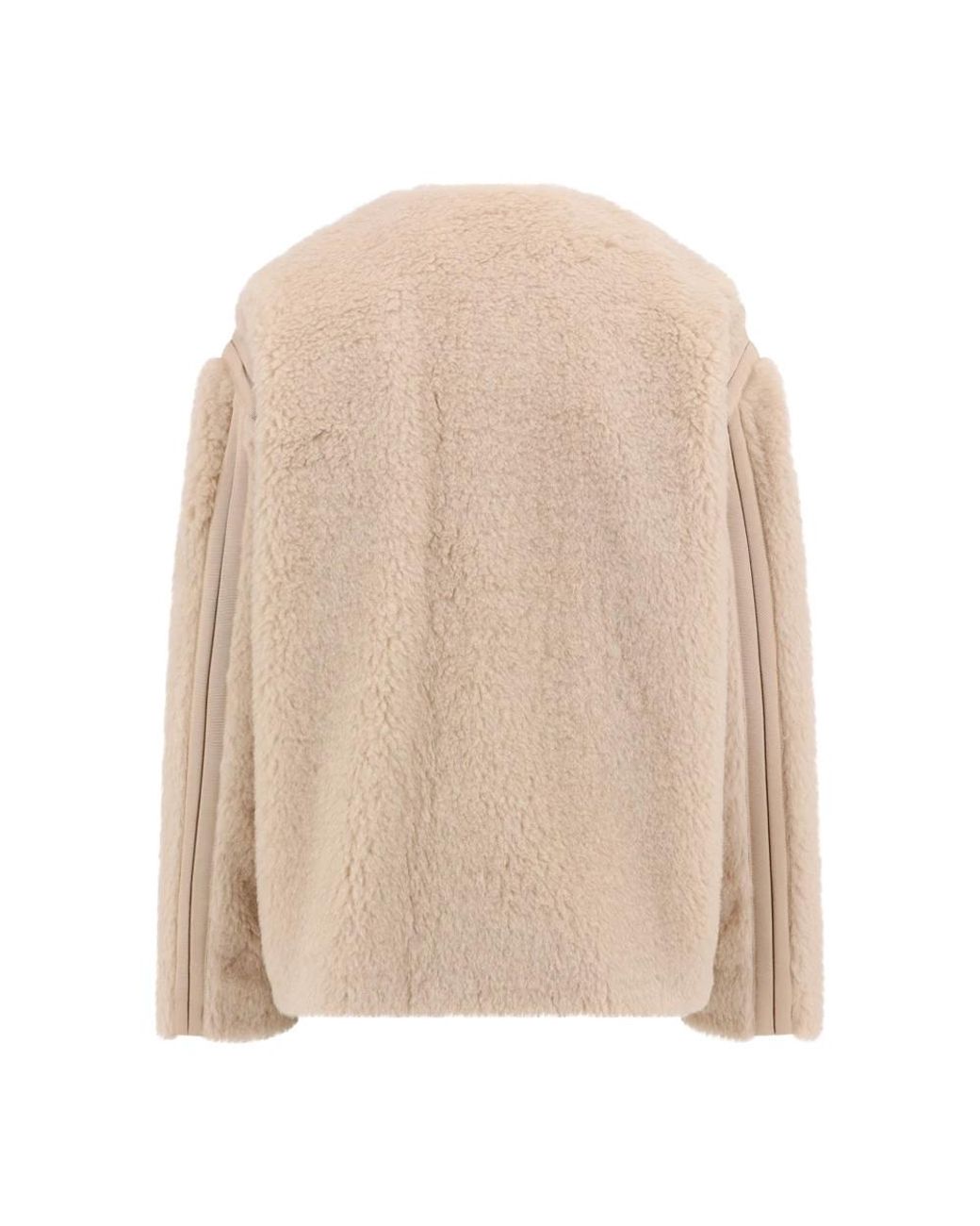 Max Mara Natural Faux Fur & Shearling Jackets