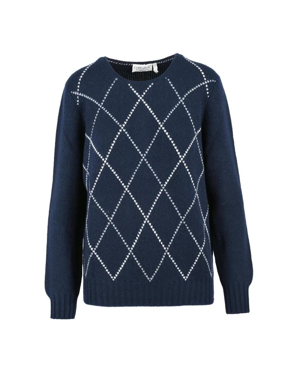 CORTE DI KEL Blue Cashmere Knitwear