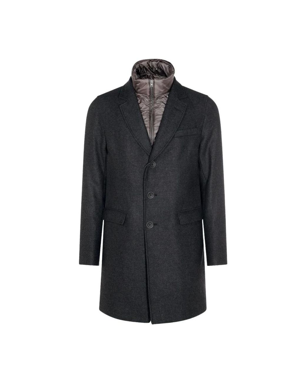 Herno Single-Breasted Coats in het Black voor heren