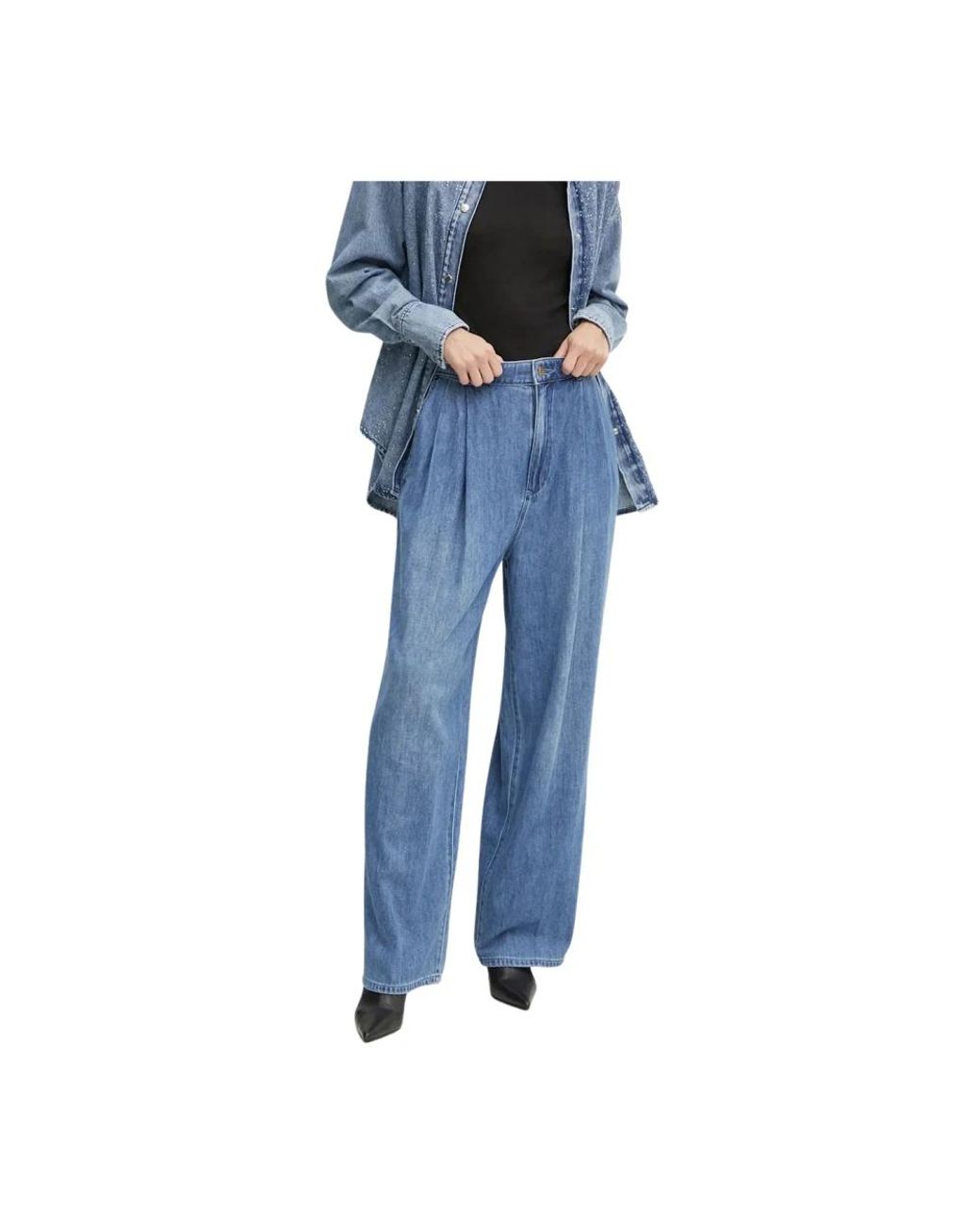 Michael Kors Pleated Jeans in het Blue