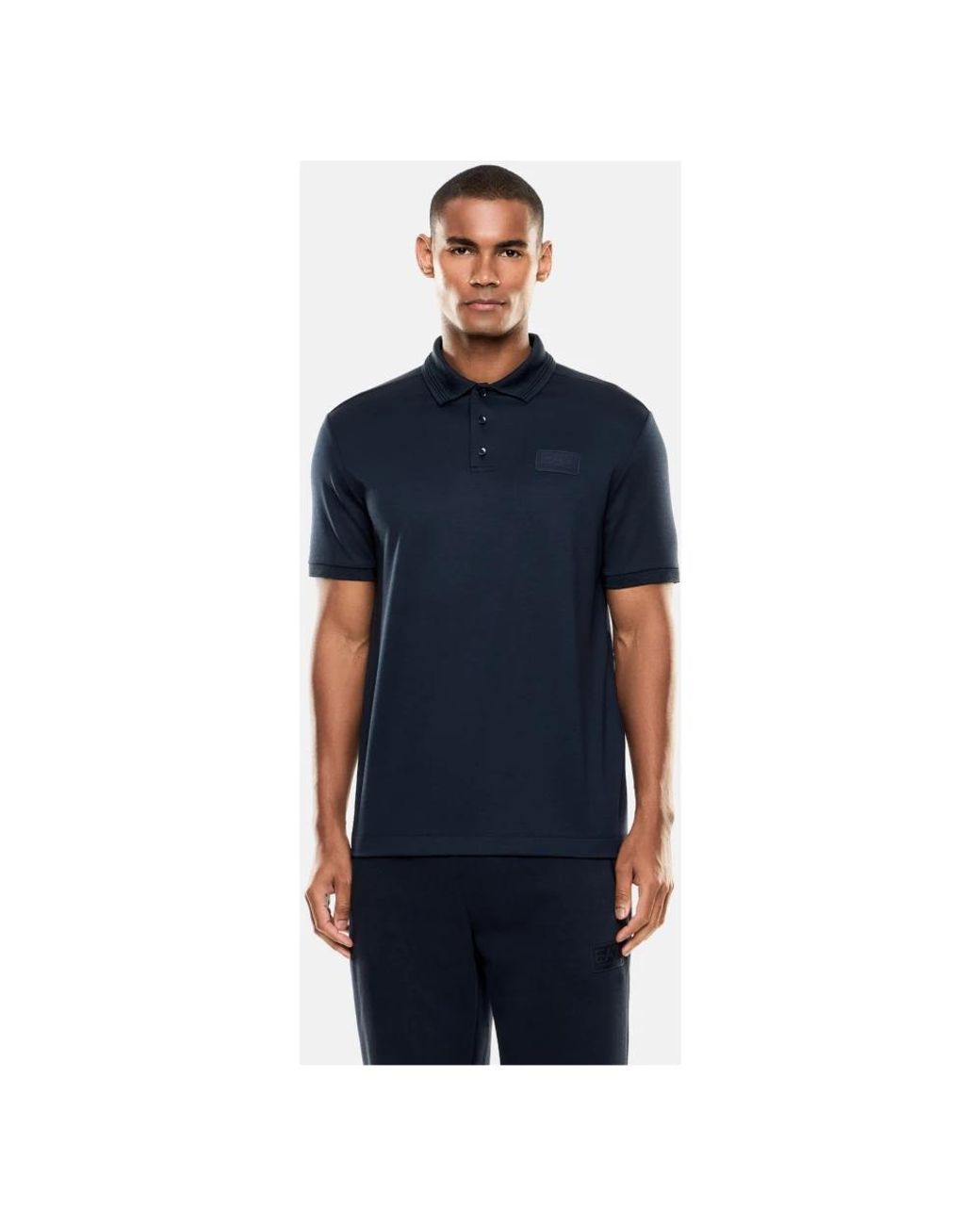 EA7 Blue Polo Shirts for men