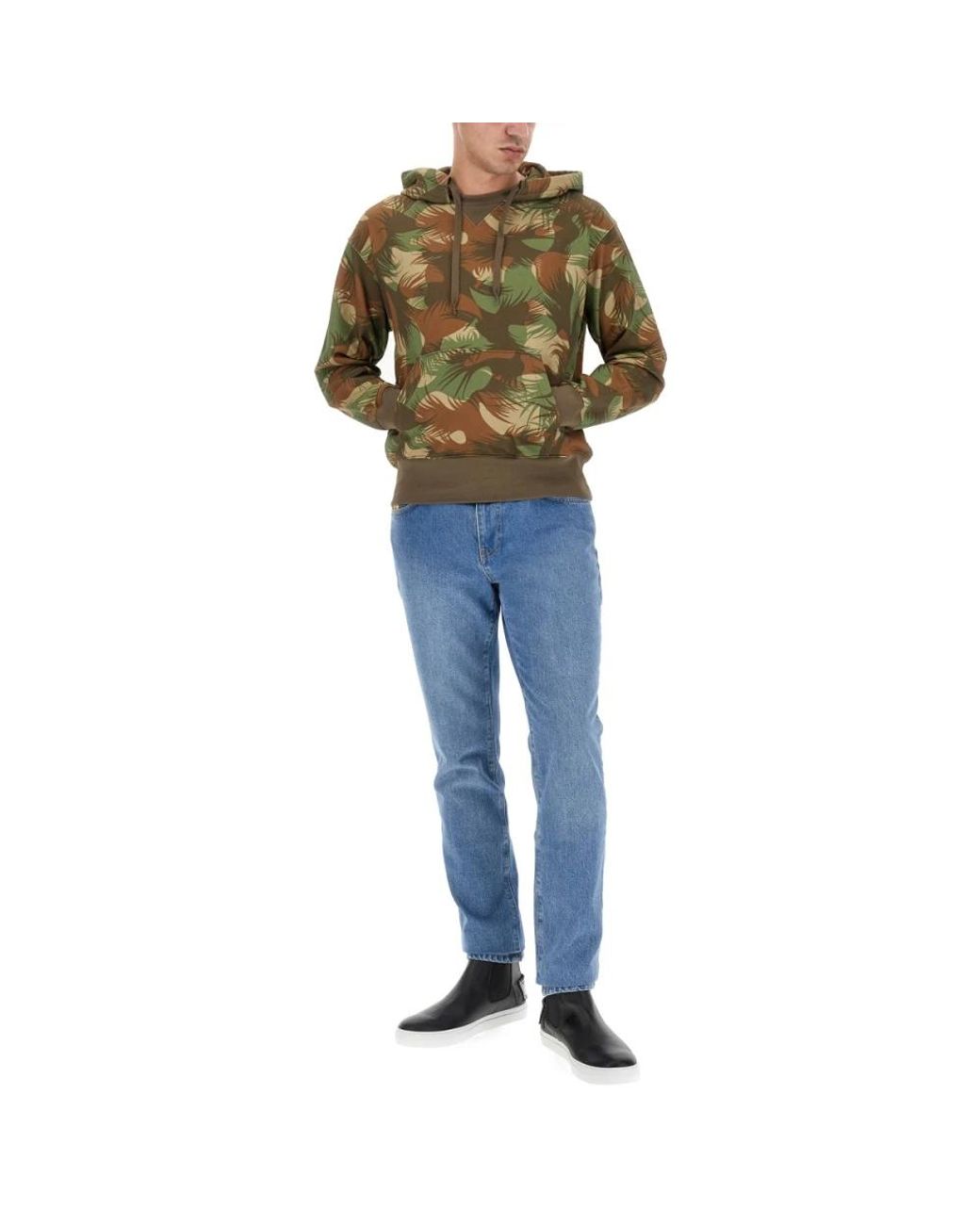Moschino Green Hoodies for men