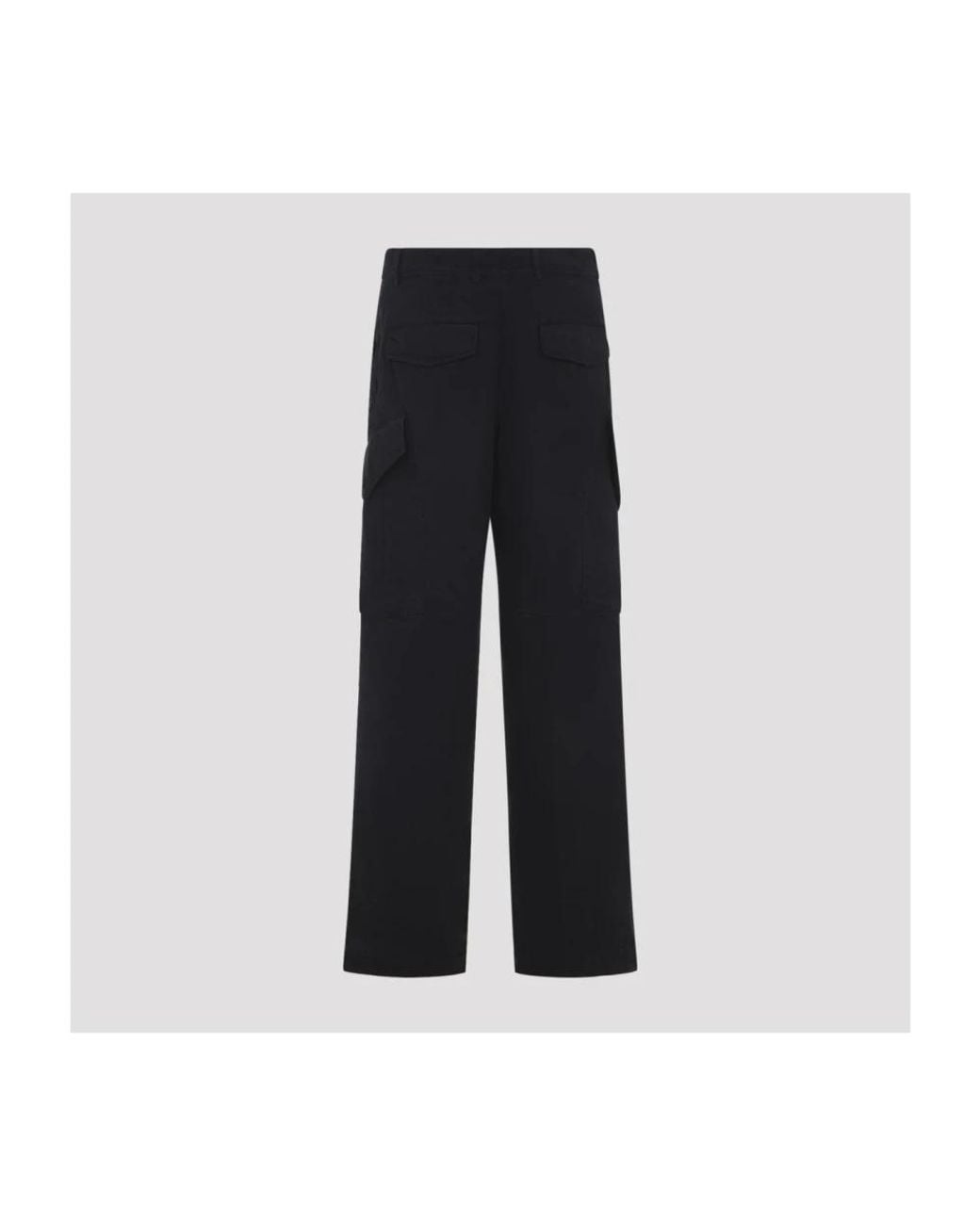 Dries Van Noten Black Wide Trousers for men