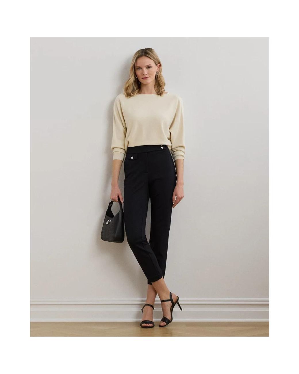 Ralph Lauren Black Cropped Trousers