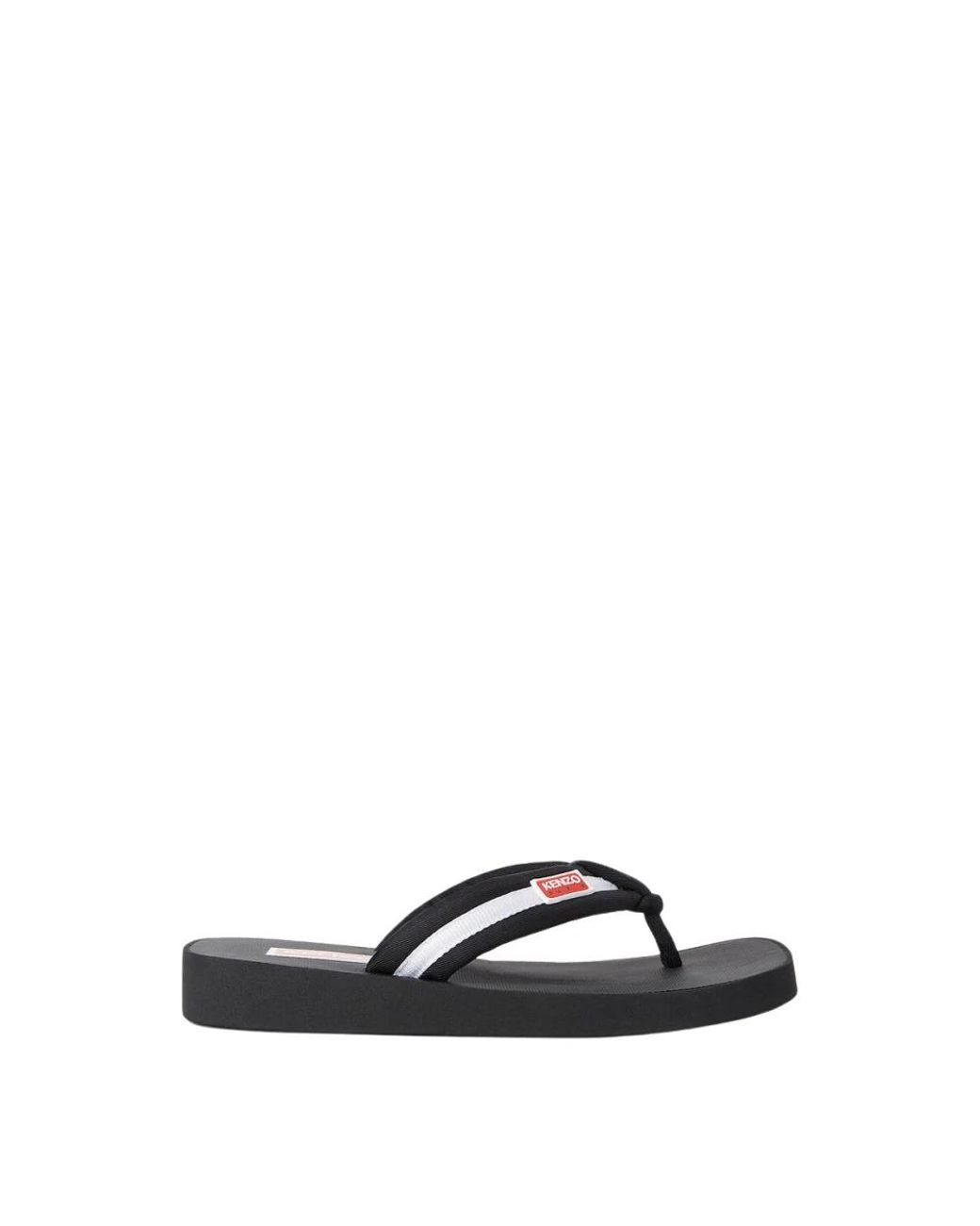 KENZO Black Legacy Patch Flip Flops