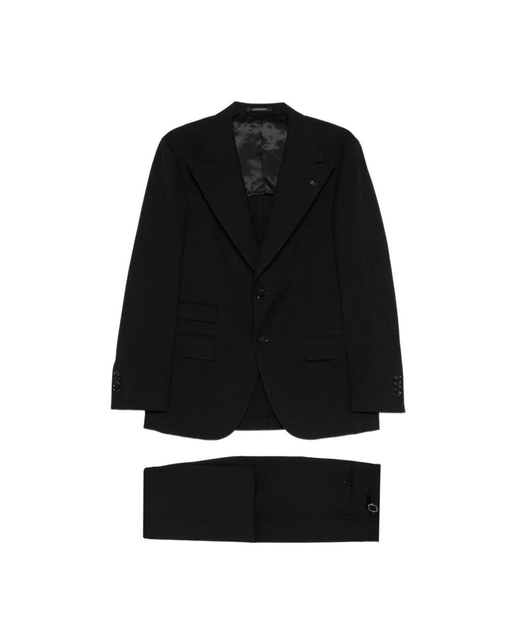 Gabriele Pasini Black Single Breasted Suits for men