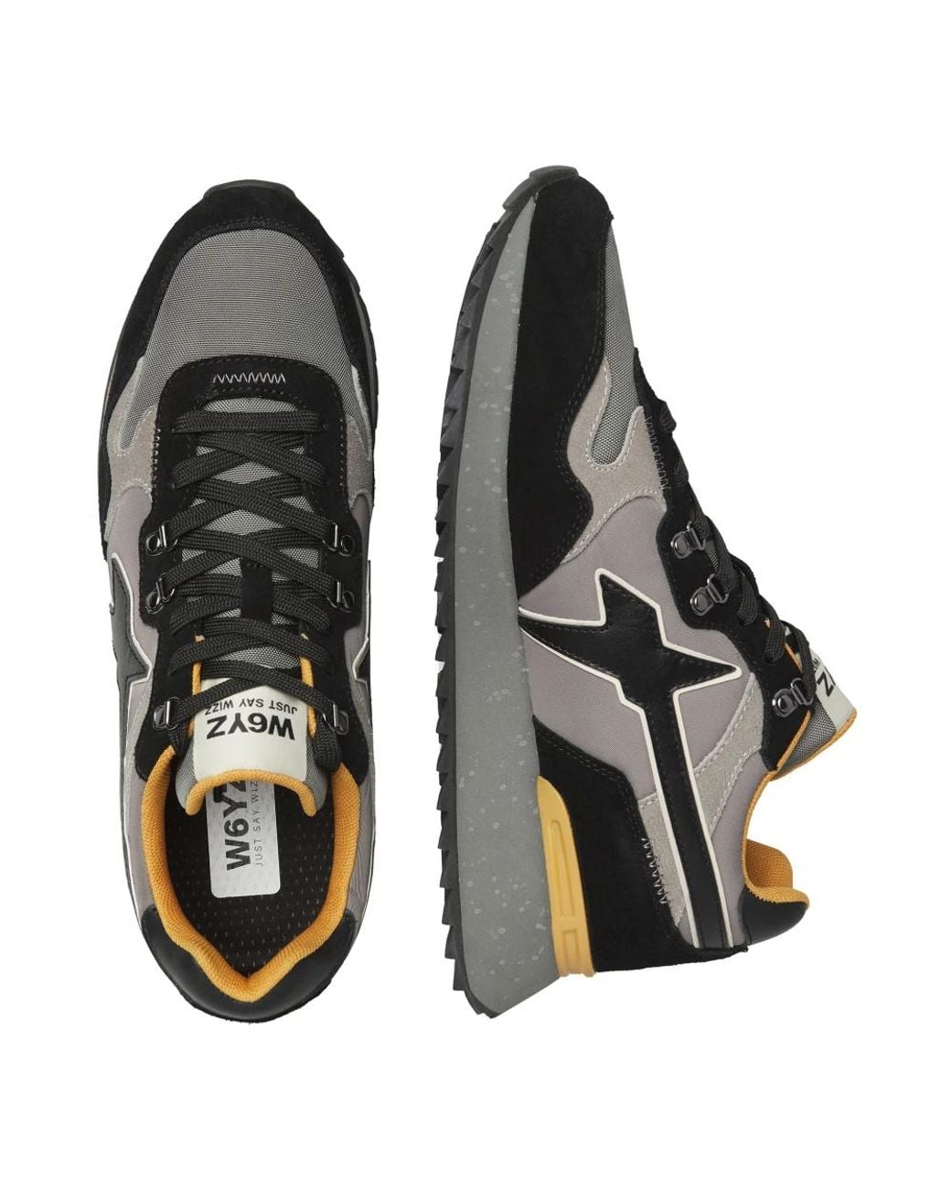 W6yz Black Sneakers for men