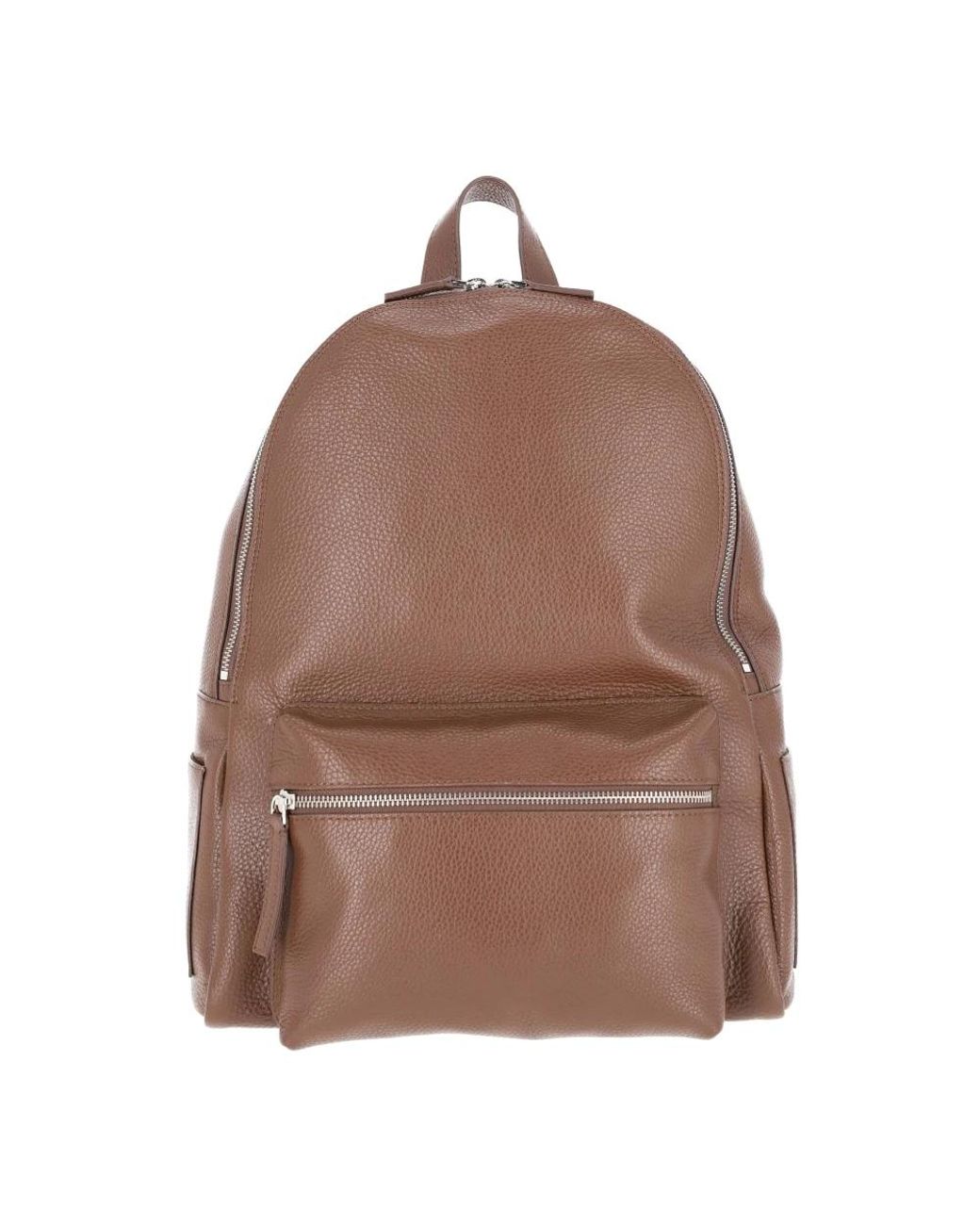 Orciani Lederrucksack in Brown für Herren