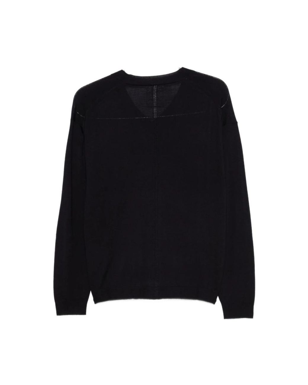 Semicouture Black V-Neck Knitwear
