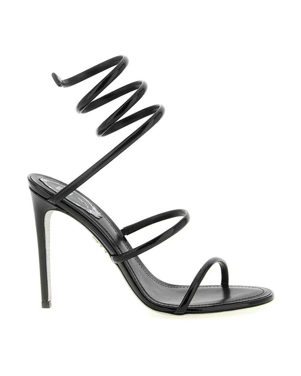 Rene Caovilla Black High Heel Sandals