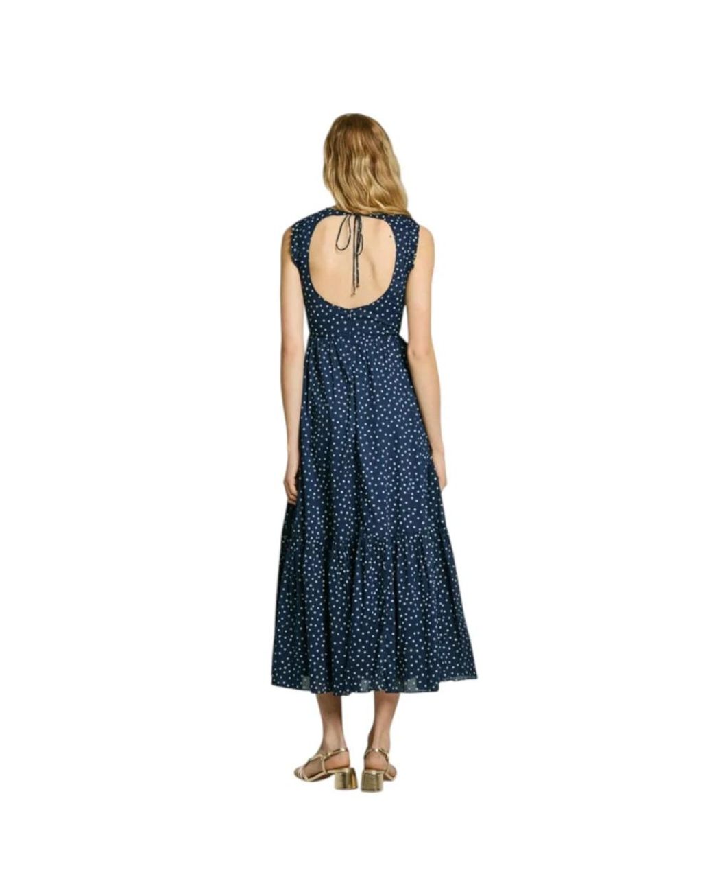 Pepe Jeans Blue Midi Dresses