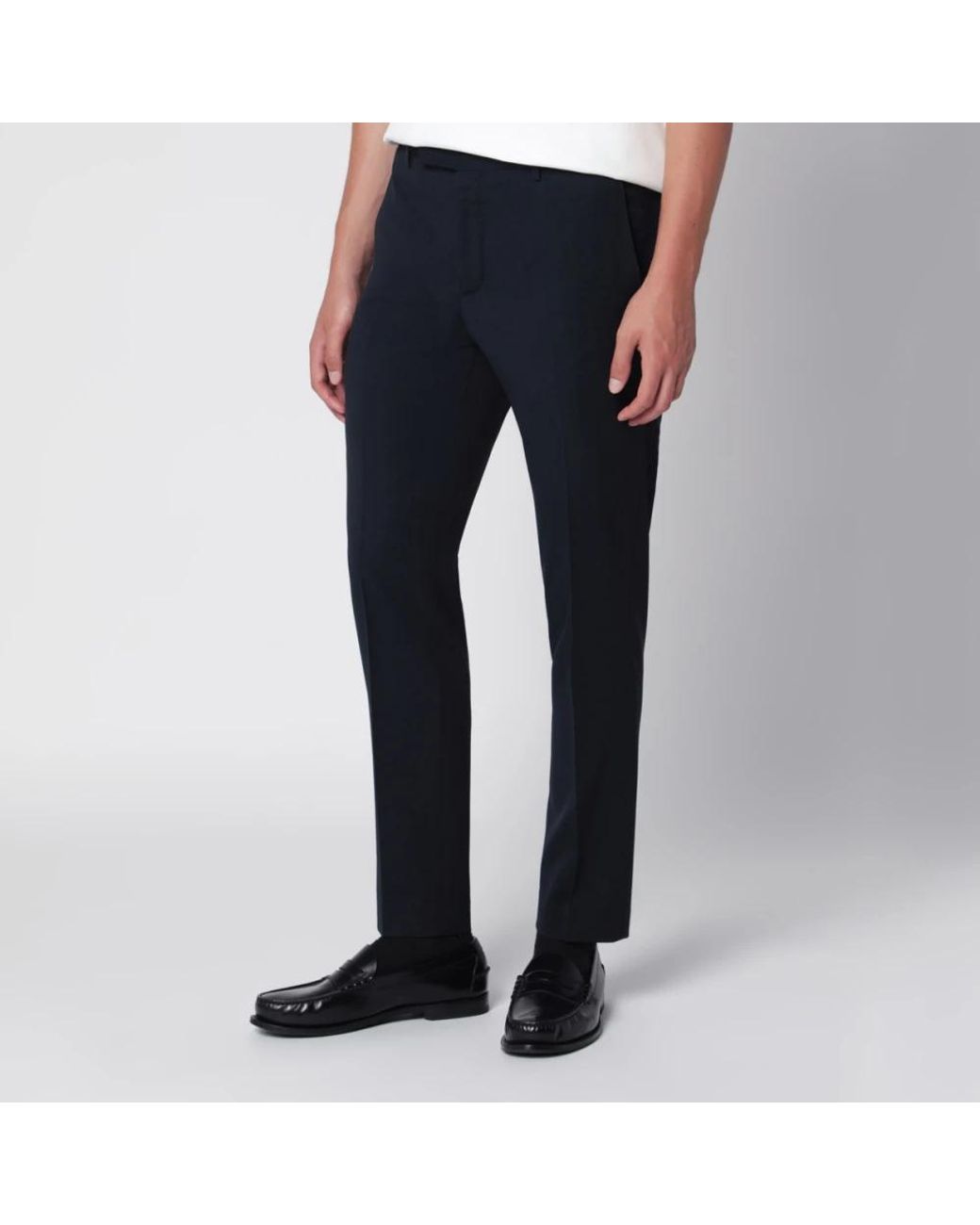 PT Torino Blue Suit Trousers for men