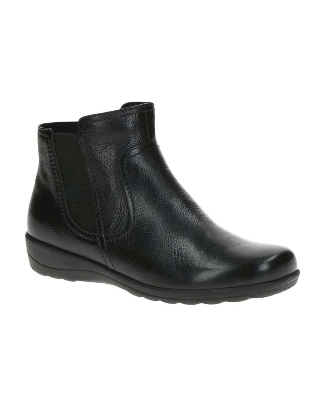 Caprice Black Ankle Boots
