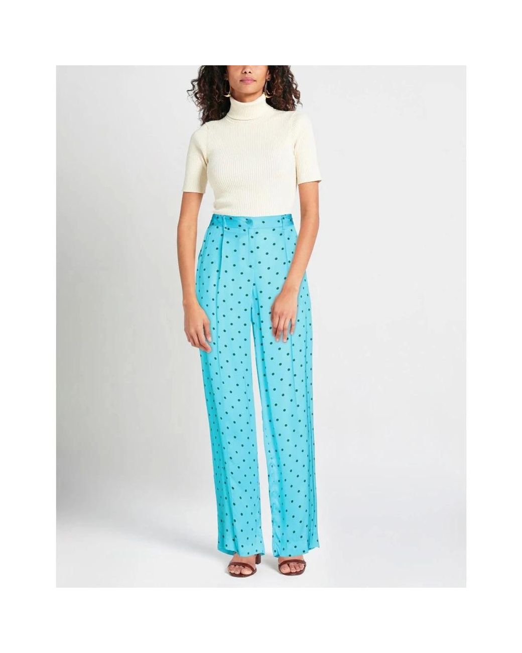 P.A.R.O.S.H. Blue Wide Trousers