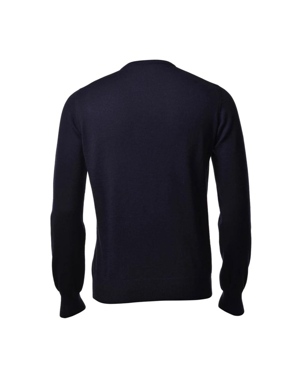 Gran Sasso Blue V-Neck Knitwear for men