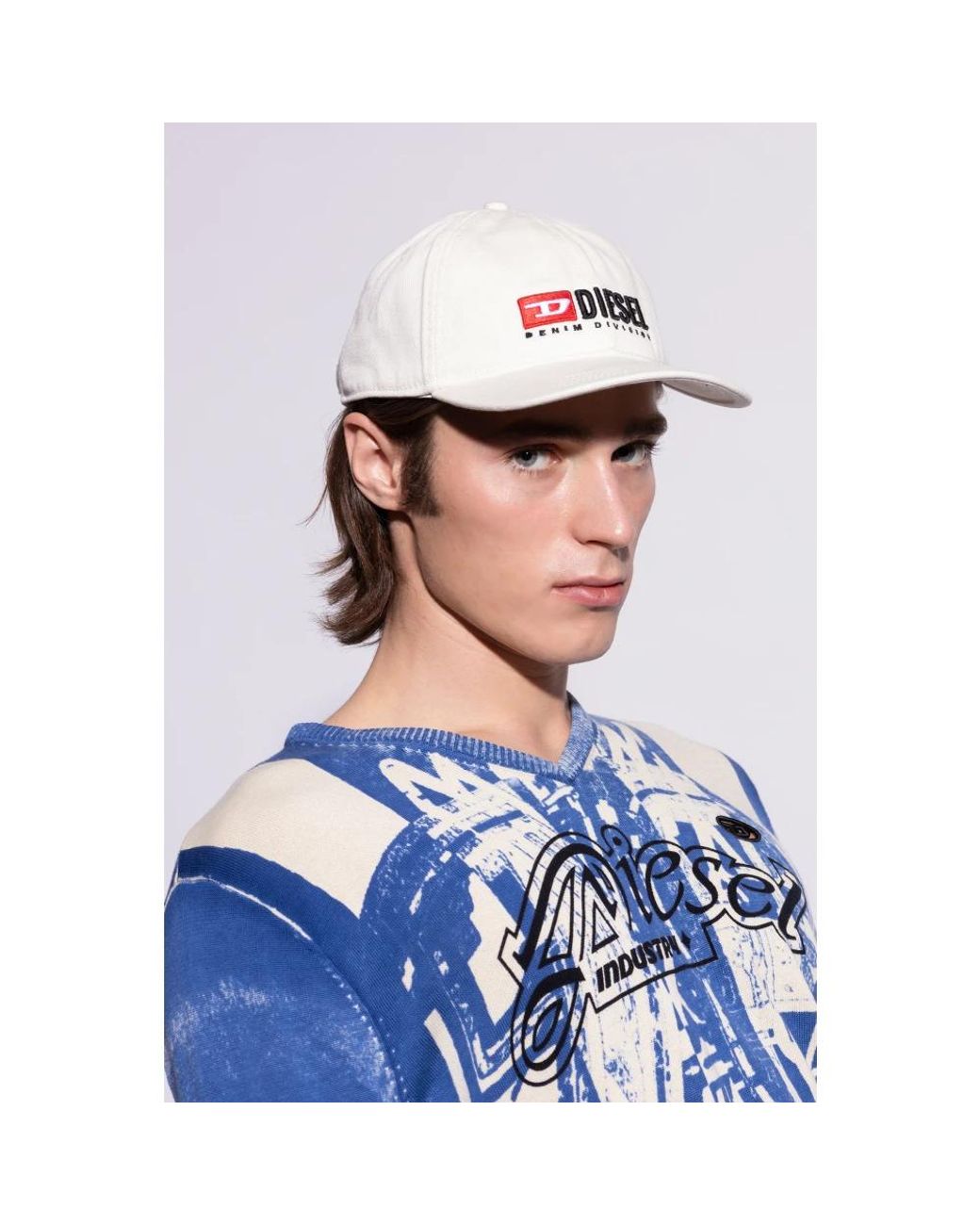 DIESEL Baseball Cap Corry-Div-Wash in White für Herren