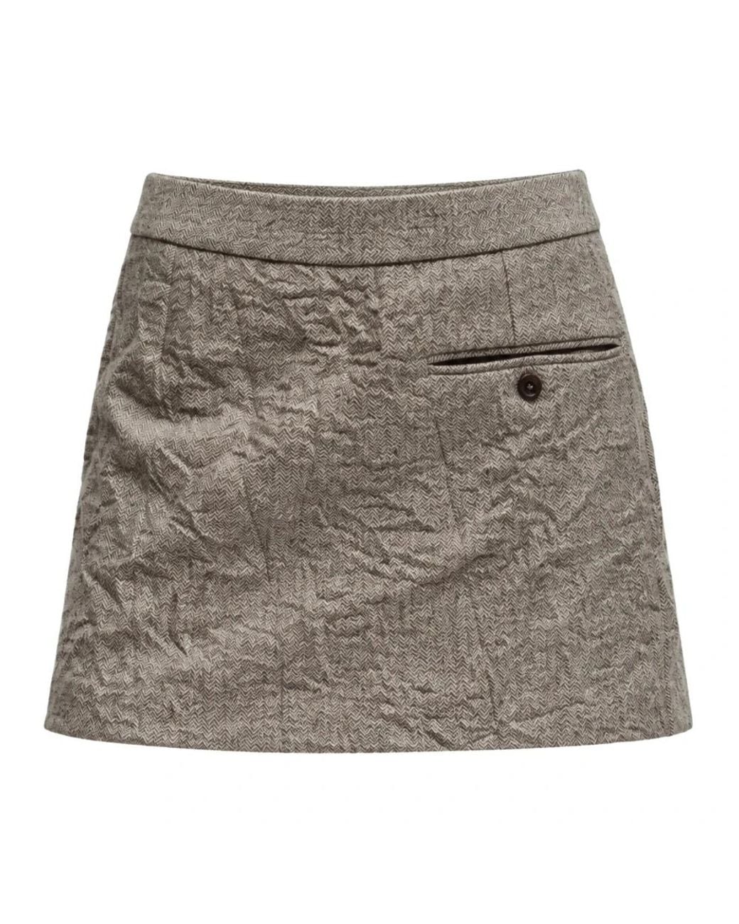 Erika Cavallini Semi Couture Gray Short Skirts