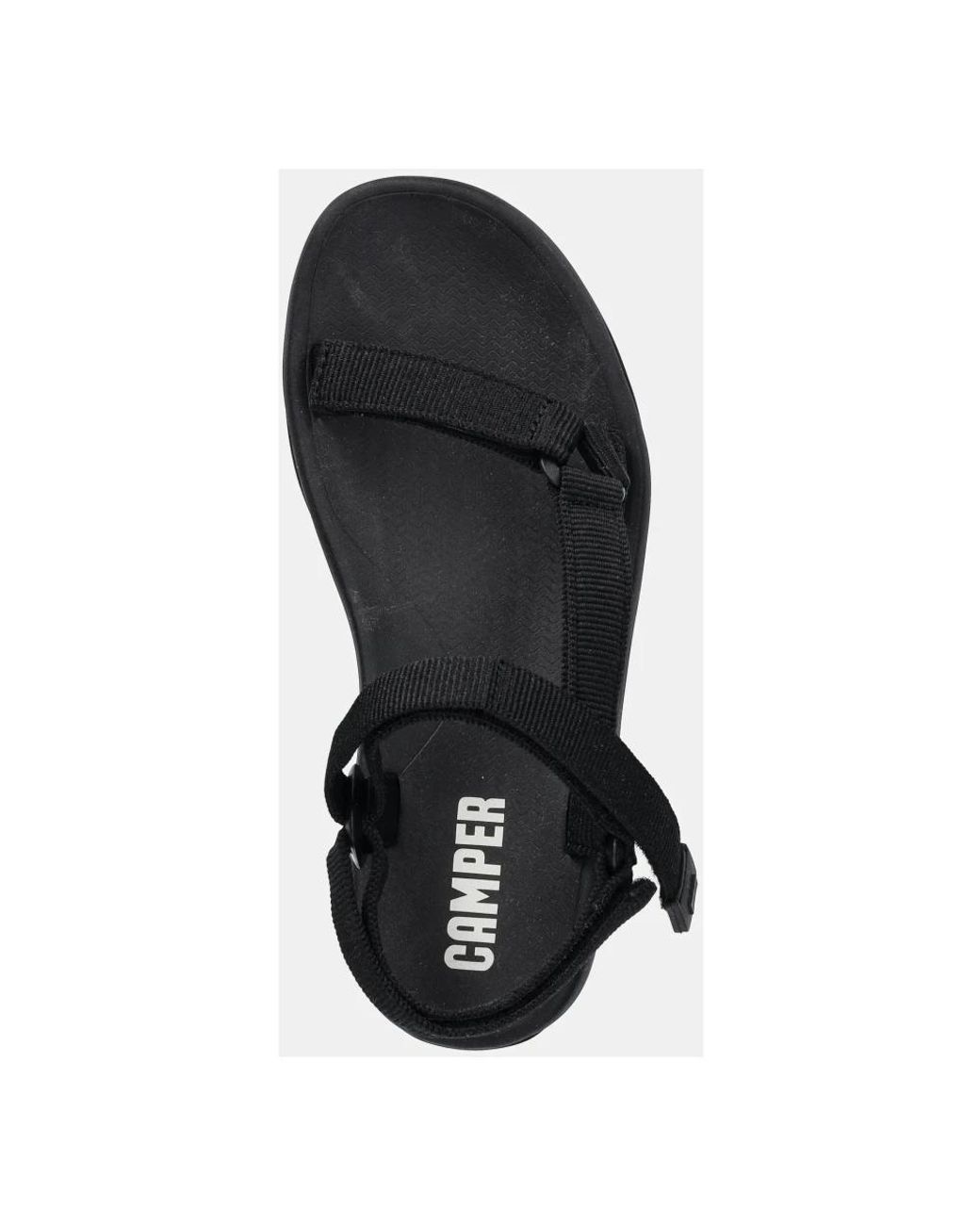 Flat Sandals di Camper in Black