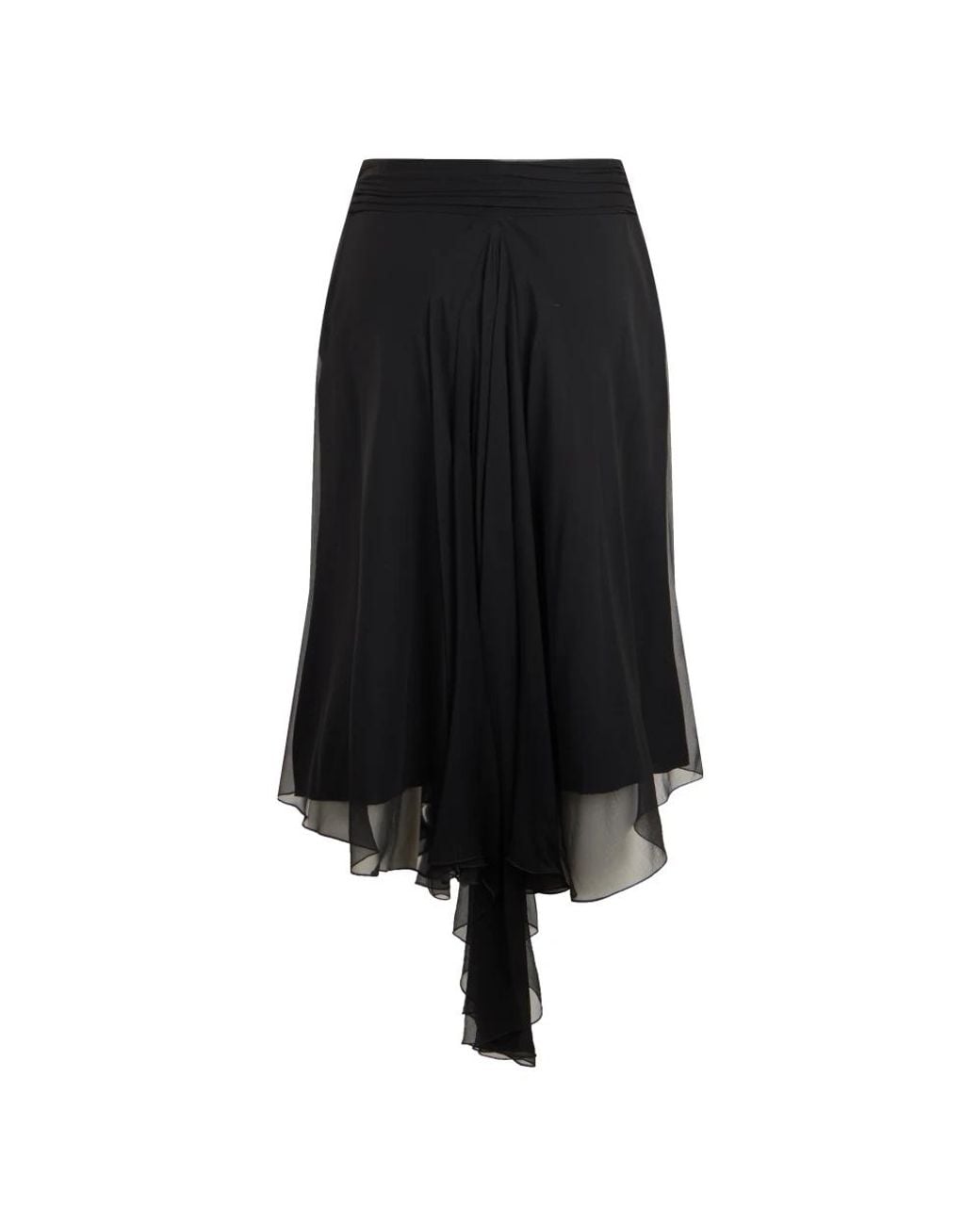 Midi Skirts Alberta Ferretti de color Black