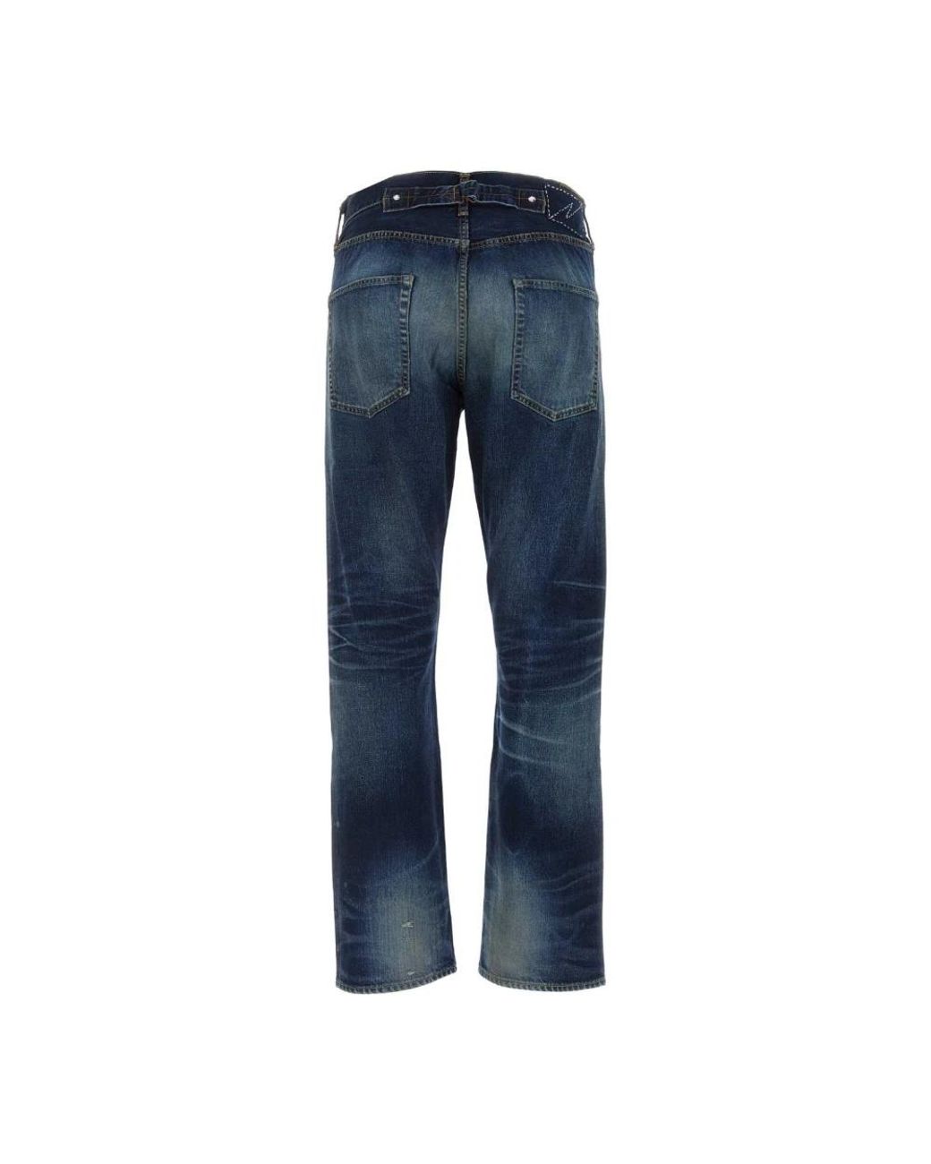Visvim Jeans ,Blauw ,Denim Donkerblauwe Denim Straight Jeans in het Blue voor heren