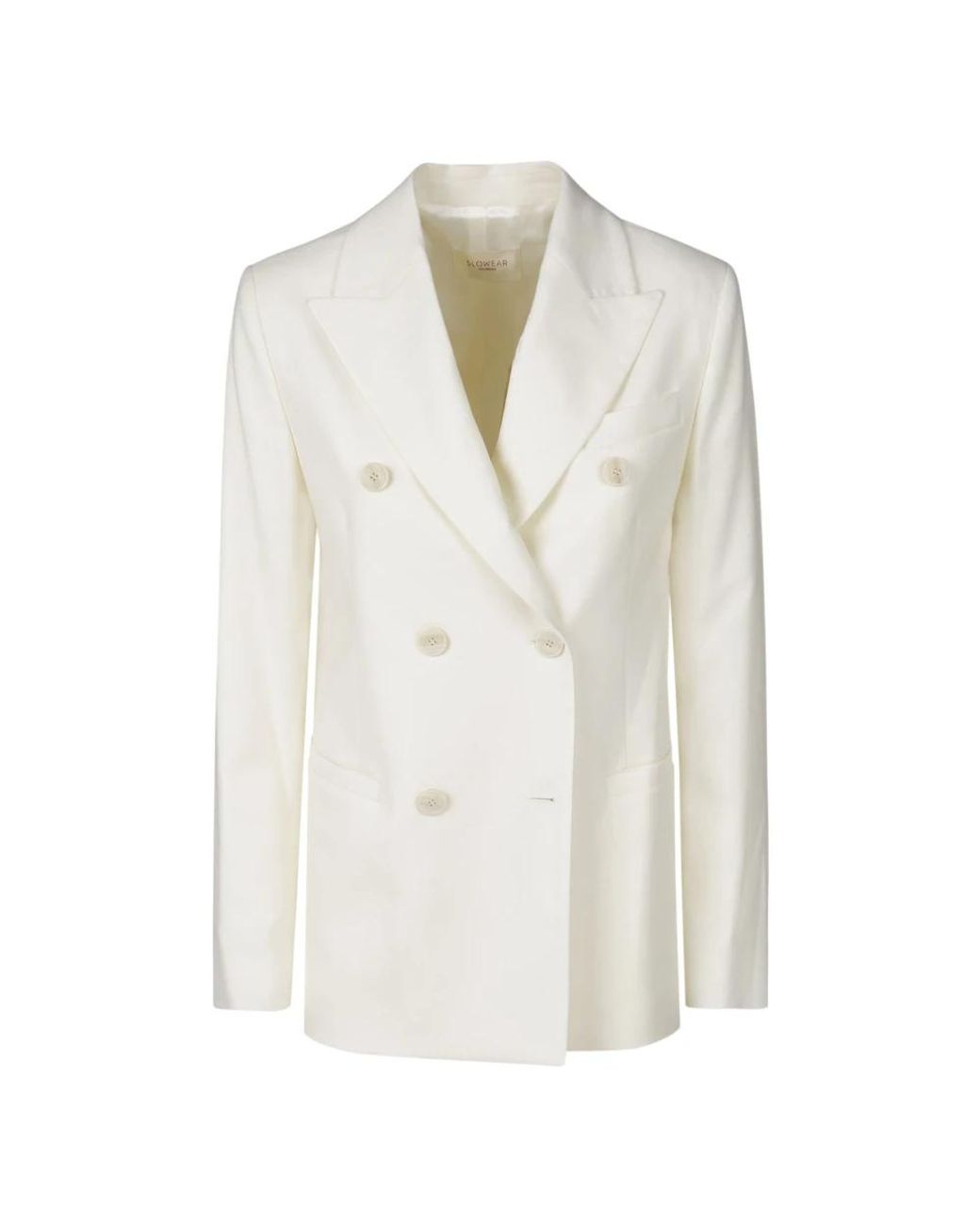 Montedoro Jassen ,Wit ,Wol Witte Blazer Voor Een Stijlvolle Look in het White
