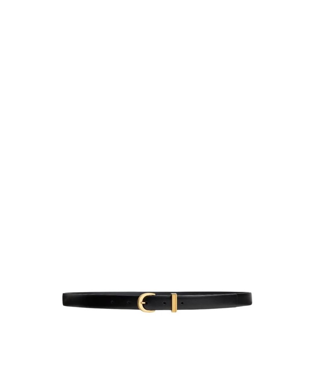 Khaite Black Gürtel Mit Skulpturaler D-Schnalle