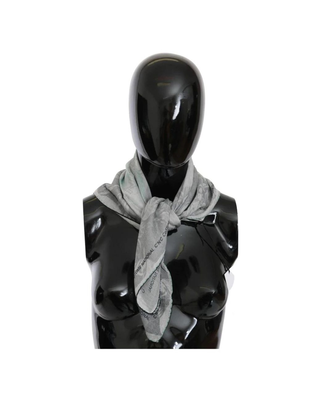 CoSTUME NATIONAL Gray Silky Scarves