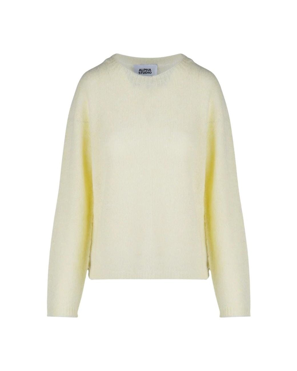 Alpha Studio Green Round-Neck Knitwear