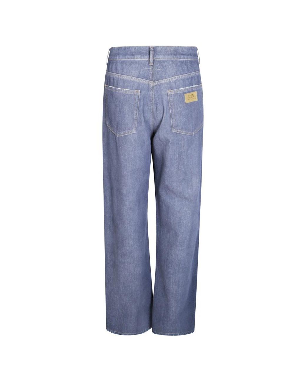 MM6 by Maison Margiela Blue Straight Fit Jeans for men