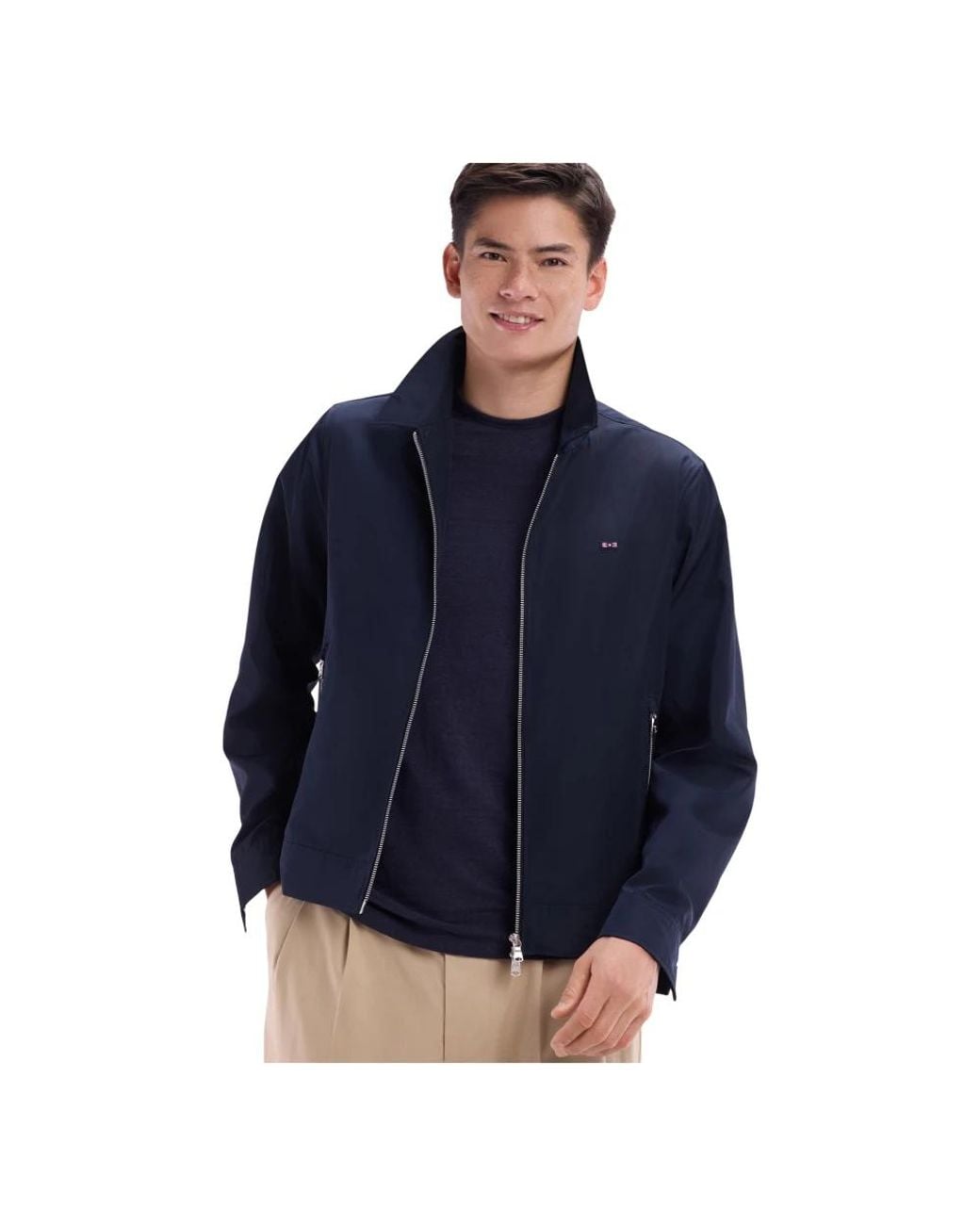 Eden Park Blue Zip-Throughs for men