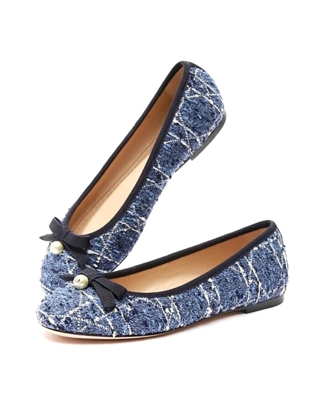Dior Blue Ballerina Shoes