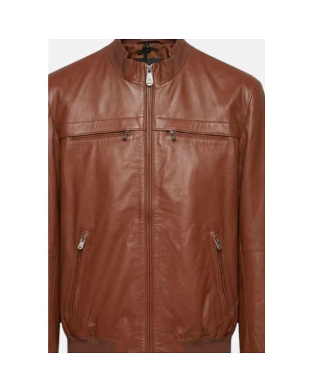 Peuterey Brown Bomber Jackets for men