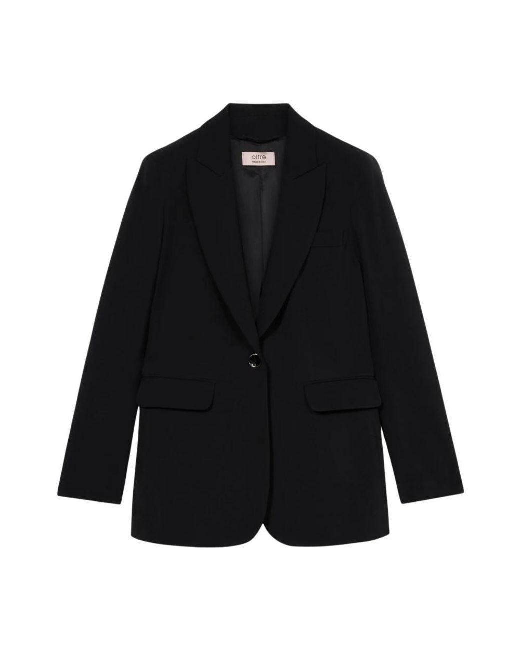 Oltre Technische Stof Blazer in het Black