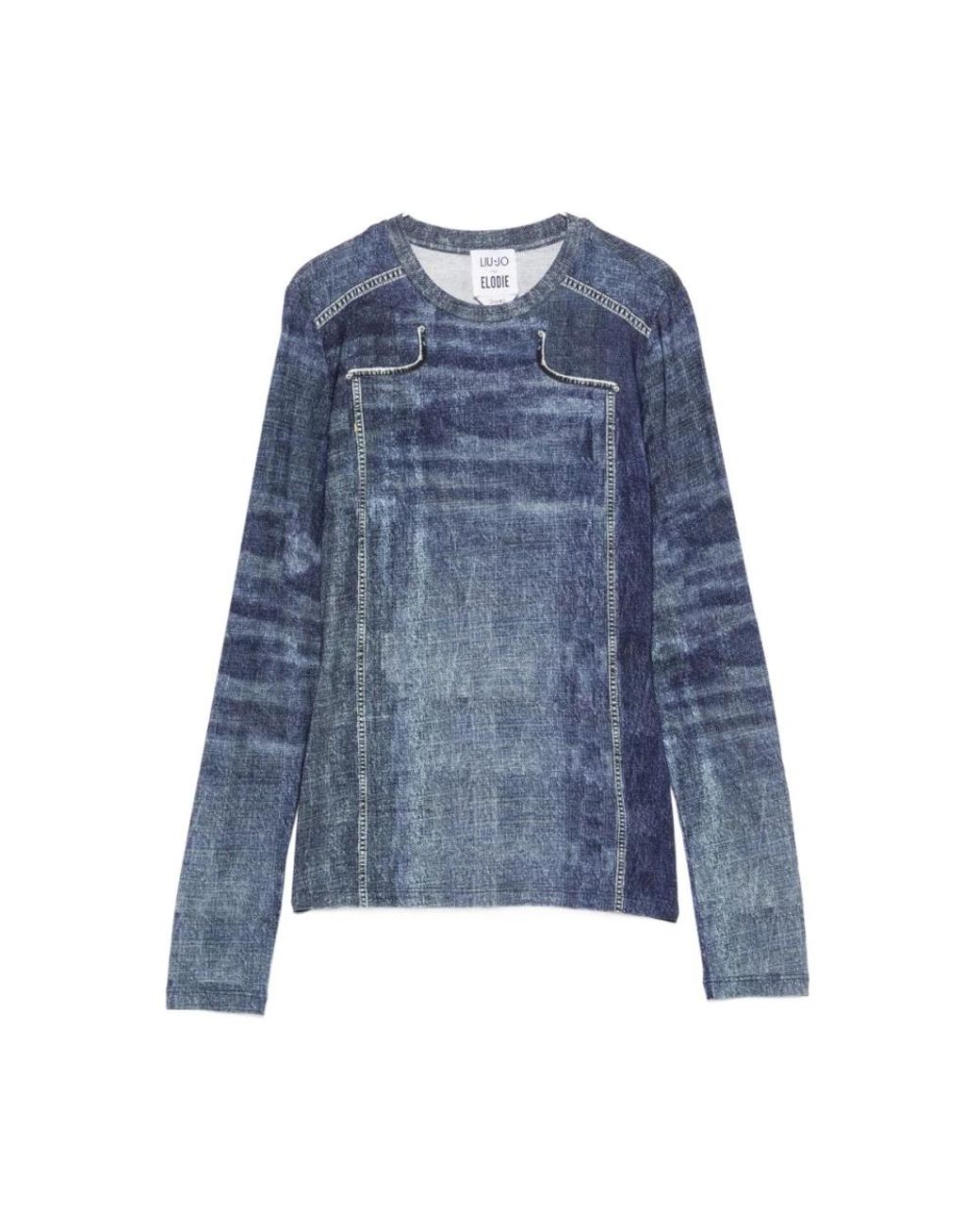 Liu Jo Blue Long Sleeve T-Shirts