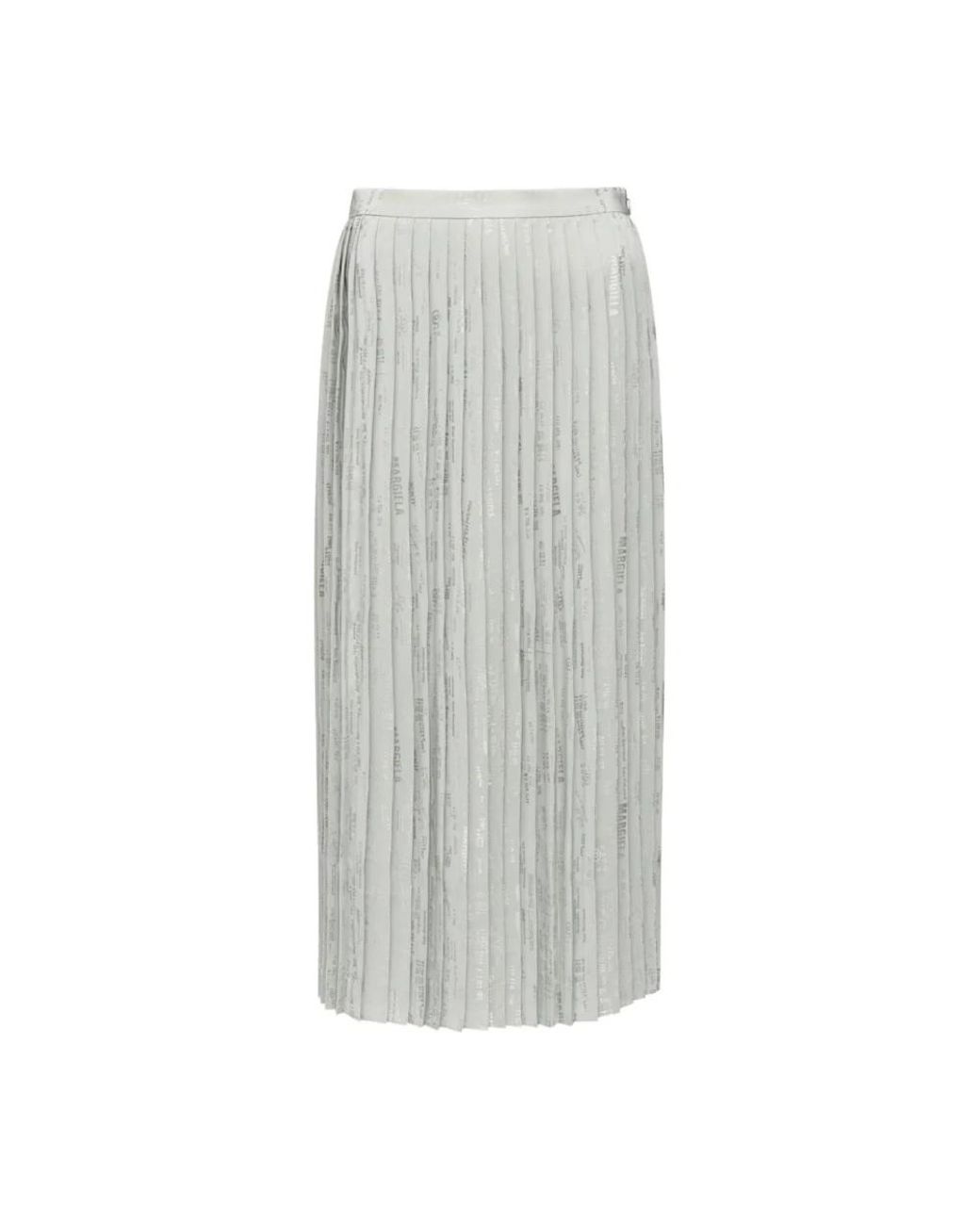MM6 by Maison Margiela Gray Midi Skirts