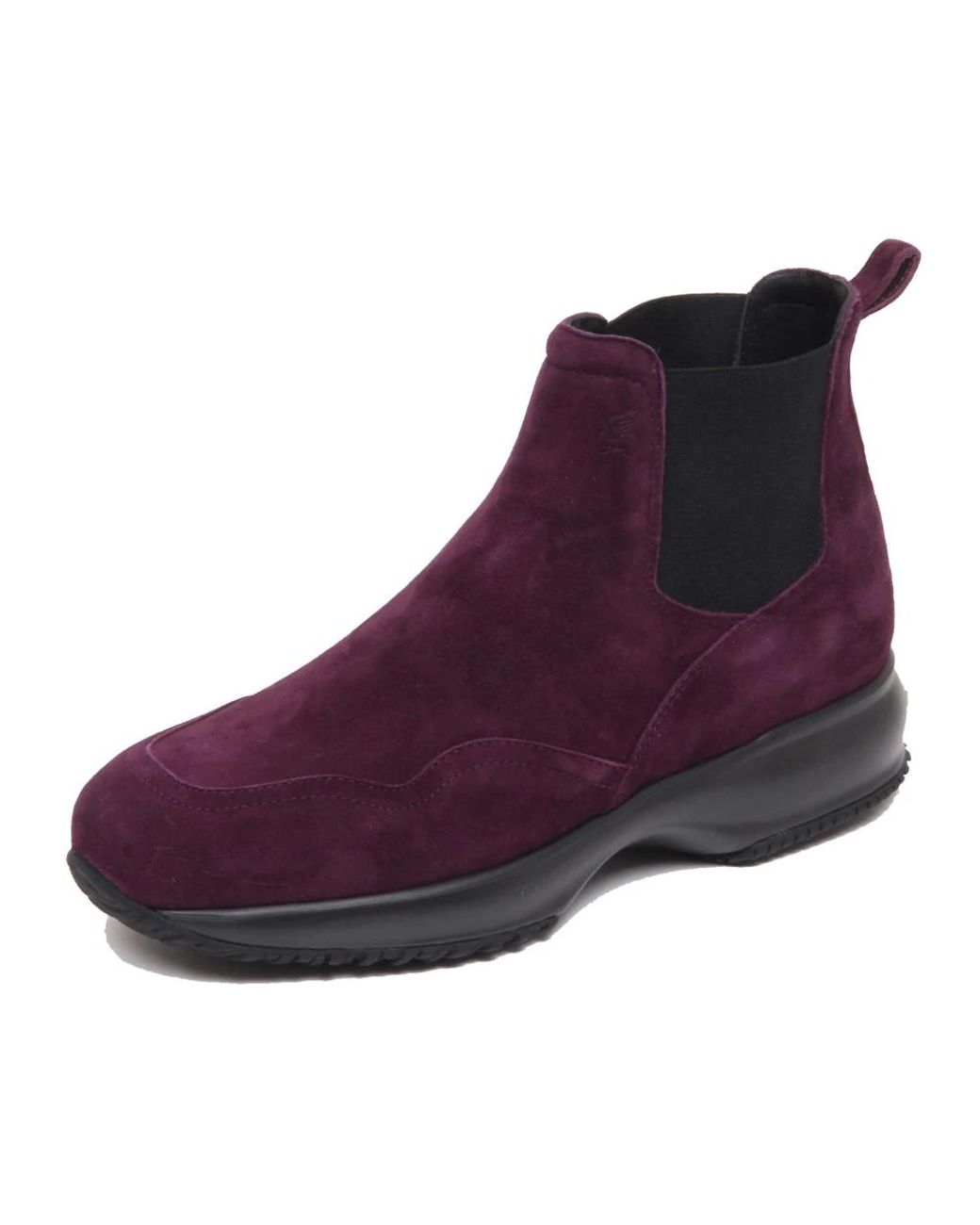 Hogan Purple Chelsea Boots